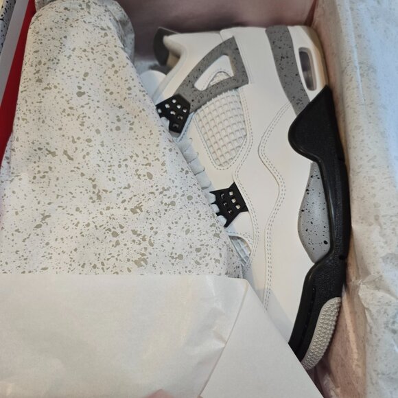 Nike Air Jordan 4 Retro OG White Cement 2025 FV5029-100 Men’s Size 10 Brand New - Picture 12 of 13